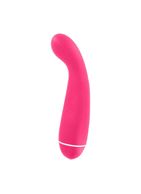 Розовый вибромассажер Intro 6 Pink для G-массажа - 17 см.