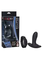 Черный массажер простаты с пультом-браслетом Eclipse Wristband Remote Pulsing Probe (11,5 см)