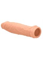 Телесная увеличивающая пенис насадка Penis Extender (17 см)