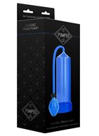 Синяя ручная вакуумная помпа для мужчин Classic Penis Pump