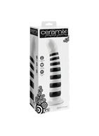Черно-белый керамический стимулятор CERAMIX №6 в полоску (21 см)