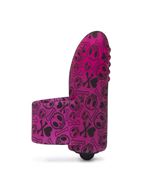 Розовая вибронасадка на палец SILICONE FINGER RING