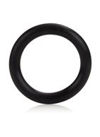 Чёрное эрекционное кольцо Black Rubber Ring