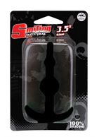 Чёрная анальная втулка SMILING SILICONE BUTT PLUG BLACK - 8,9 см.