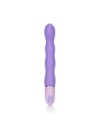 Силиконовый фиолетовый вибратор Lia Magic Wand - 21 см.