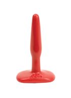 Красная анальная пробка Butt Plug Red Slim Small