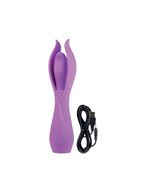 Большой фиолетовый вибратор с лепестками Lust by JOPEN L6