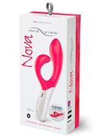 Розовый вибромассажёр с клиторальным отростком We Vibe Nova Pink (21,5 см)