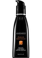 Лубрикант с ароматом соленой карамели Wicked Aqua Salted Caramel - 60 мл.