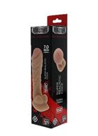 Фаллоимитатор с богатым рельефом поверхности REALSTUFF REAL FEELING DONG 7INCH FLESH (17,8 см)