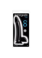 Чёрный фаллоимитатор на присоске 8 Smooth Dong - 23 см.