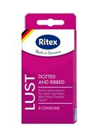 Рифленые презервативы RITEX LUST с пупырышками (8 шт)