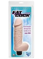 Большой вибромассажер-реалистик XXLarge Fat Cock со встроенным пультом (24 см