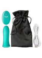 Зеленая вибропуля с пультом ДУ Pro Sensual Bullet Vibrator