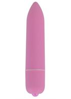 Розовая удлинённая вибропуля Power Bullet Pink (8,3 см)