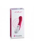 Ярко-розовый вибратор Mystim Al Punto - 25 см.