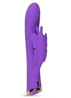 Фиолетовый вибратор кролик The Princess Butterfly (20,5 см)