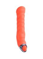Оранжевый вибратор PURRFECT SILICONE - G-SPOT VIBRATOR для точки G (17,7 см)