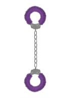 Кандалы с фиолетовым мехом Furry Ankle Cuffs