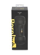 Телесный двусторонний мастурбатор Double Down - вагина и ротик