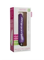 Фиолетовый вибратор-реалистик Realistic Skin Vibrator Small (16,3 см)