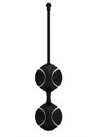 Чёрные вагинальные шарики O-BALLS DUO BLACK/WHITE