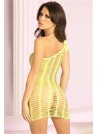 Сетчатое платье с одним коротким рукавчиком FUTURE SHOCK ONE SHOULDER DRESS