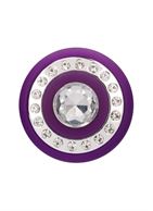 Фиолетовый универсальный массажер Wand Pearl - 20 см.