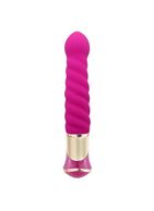 Ярко-розовый вибратор ротатор ECSTASY Deluxe Charismatic Vibe (21 см)
