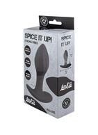 Черная перезаряжаемая анальная вибропробка Spice it Up Allure (10,3 см)