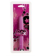 Гладкий классический вибратор BASICX MULTISPEED VIBRATOR PURPLE 6INCH - 15 см.