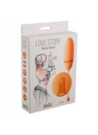 Оранжевое виброяйцо Love Story - Mata Hari с пультом ДУ