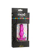 Розовая анальная пробка MOOD NAUGHTY-2 для ношения - 7,6 см.