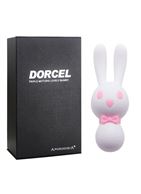 Белый вибростимулятор-зайчик Dorcel - 16 см.