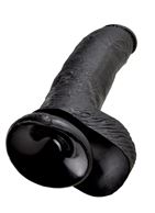 Чёрный фаллоимитатор 9 Cock with Balls - 22,9 см.