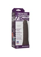 Реалистичная темнокожая насадка Vac-U-Lock 7" ULTRASKYN Thin Dong (19 см)