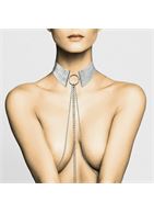 Серебристый ошейник с цепочками Desir Metallique Collar
