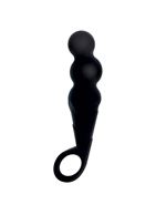 Чёрный анальный стимулятор ASSY THE MAGGOT SILICONE - 14,5 см.