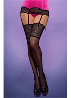 Чулки с широким кружевом Roseberry Stockings