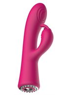 Розовый вибратор кролик Lux (20 см)