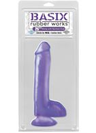 Фаллоимитатор на присоске Basix Rubber Works - 20 см.