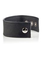 Кожаная утяжка для пениса Double Wide Leather Strap