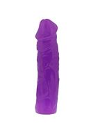 Фиолетовый фаллоимитатор без мошонки JELLY BENDERS - THE COCK FIGHTER 8" (20,2 см)