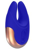 Синий клиторальный стимулятор Lavish - 8,9 см.