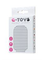 Белый карманный мастурбатор A-Toys Pocket - Stripy