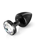 Чёрная анальная пробка ANNI round black T3