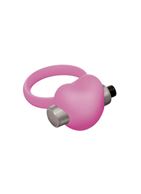 Розовое эрекционное виброкольцо Emotions Heartbeat Light pink