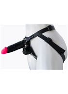 Женский страпон Harness Realistic с розовой головкой (16,5 см)