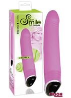 Розовый вибратор Smile Happy - 22 см.