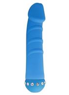 Голубой вибратор SPARKLE SUCCUBI VIBRATING DONG (14,5 см)